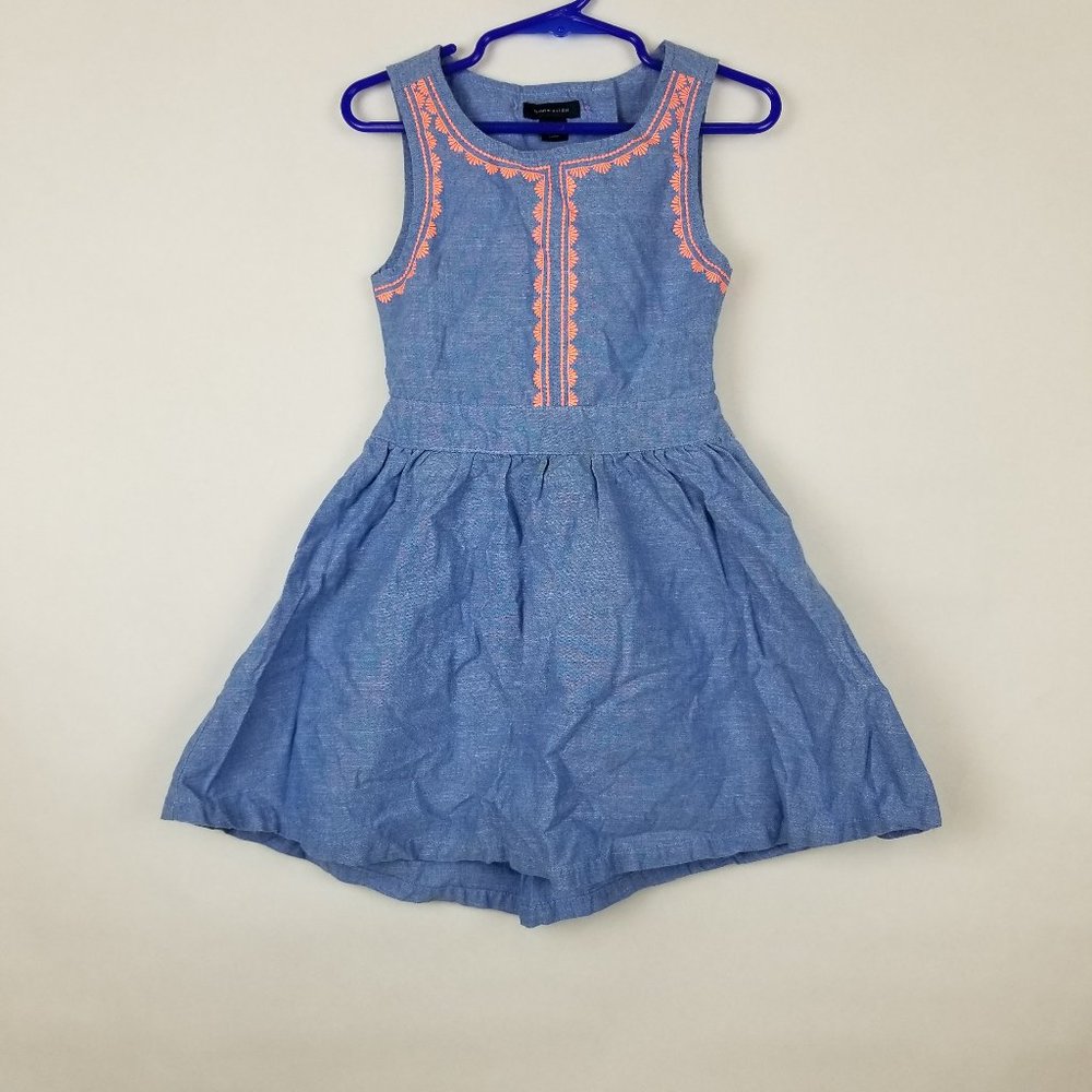 Tommy Hilfiger Toddler Girls Summer Dress Size 4T Blue